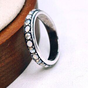 Brighton Crystal Voyage Ring Size 6 AB and Opal Crystal